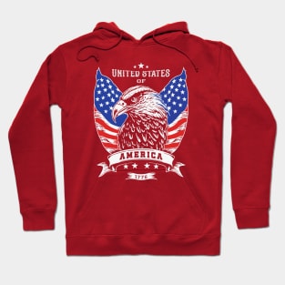 United States Of America 1776 Independence Day Hoodie